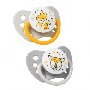 Babyono NATURAL NURSING - Анатомични силиконови залъгалки 2бр. 3-6м.